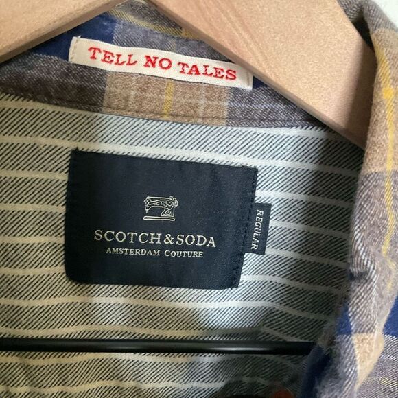 Scotch & Soda Brushed Cotton Button Down Shirt - Picture 3 of 4